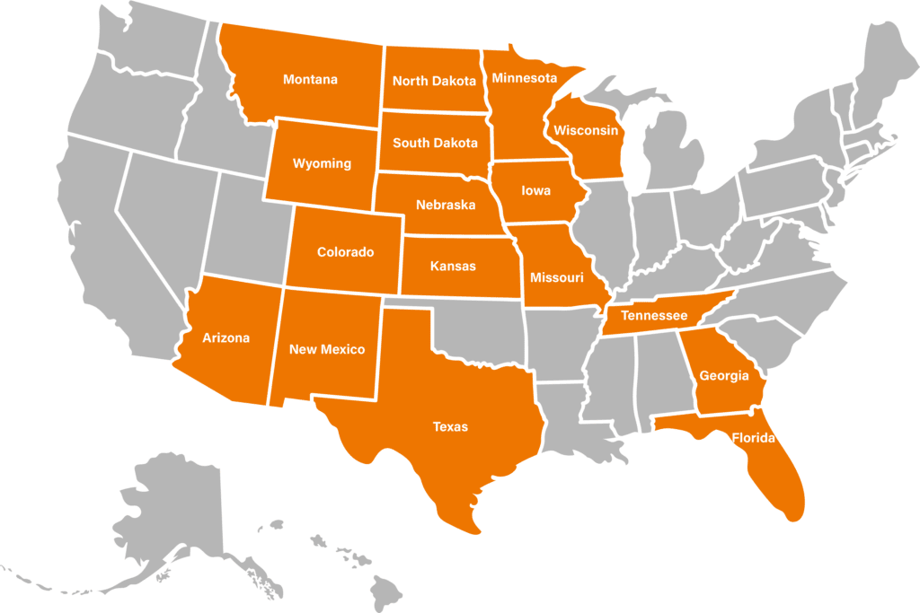 17 state service area of Albertson Engineering